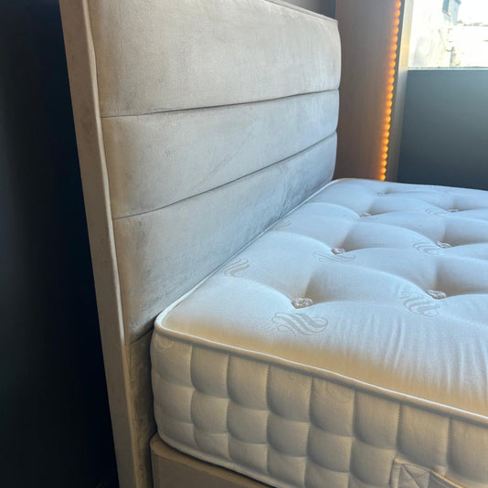 Ex-Display Sweet Dreams Copland Double Divan Set with Floor Standing Headboard