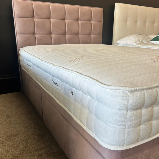 Ex-Display Sweet Dreams Krystal Copper Double Divan Set with Floor Standing Headboard and 2+2 Drawers