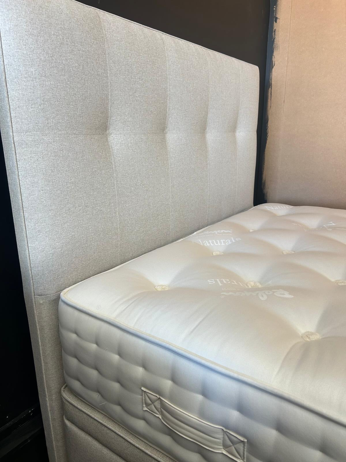 Ex-Display Relyon Luxury Pashmina 2350 Double End Lift Ottoman Divan Set and Headboard