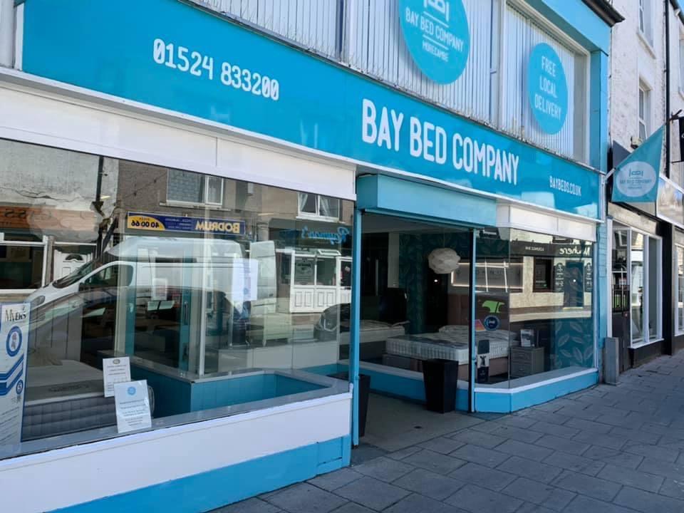 Front view of our Morecambe bed shop