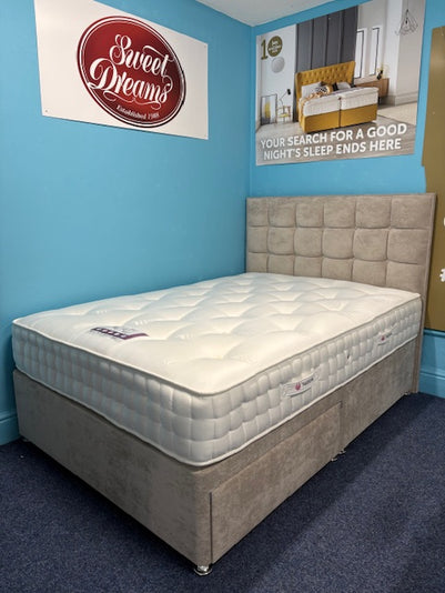 Ex-Display Double Sweet Dreams Copland Divan Set With 2 Drawers and Floor Standing Headboard