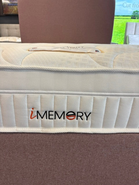 Ex-Display Sleepeezee Double iMemory2300 Divan Set with 2 Drawers and Strutted Upholstered Headboard