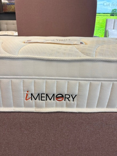 Ex-Display Sleepeezee Double iMemory2300 Divan Set with 2 Drawers and Strutted Upholstered Headboard