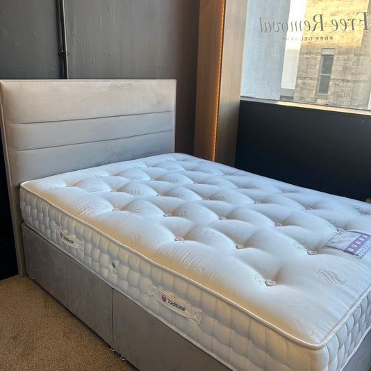 Ex-Display Sweet Dreams Copland Double Divan Set with Floor Standing Headboard